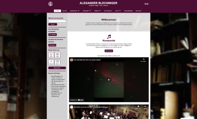Website Alexander Blechinger