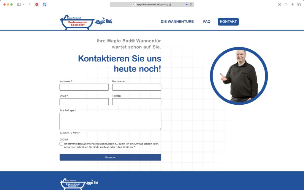 Magicbad Trimmel Website