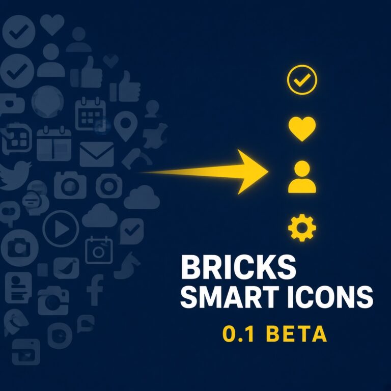 Bricks Smart Icons 0.1 Beta – Icon-Fonts abmagern für Bricks