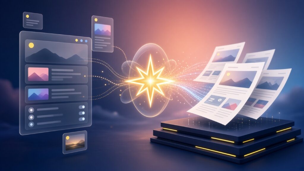 Symbolbild: createFLOW-CMS, Astro und Auslieferung als statisches HTML